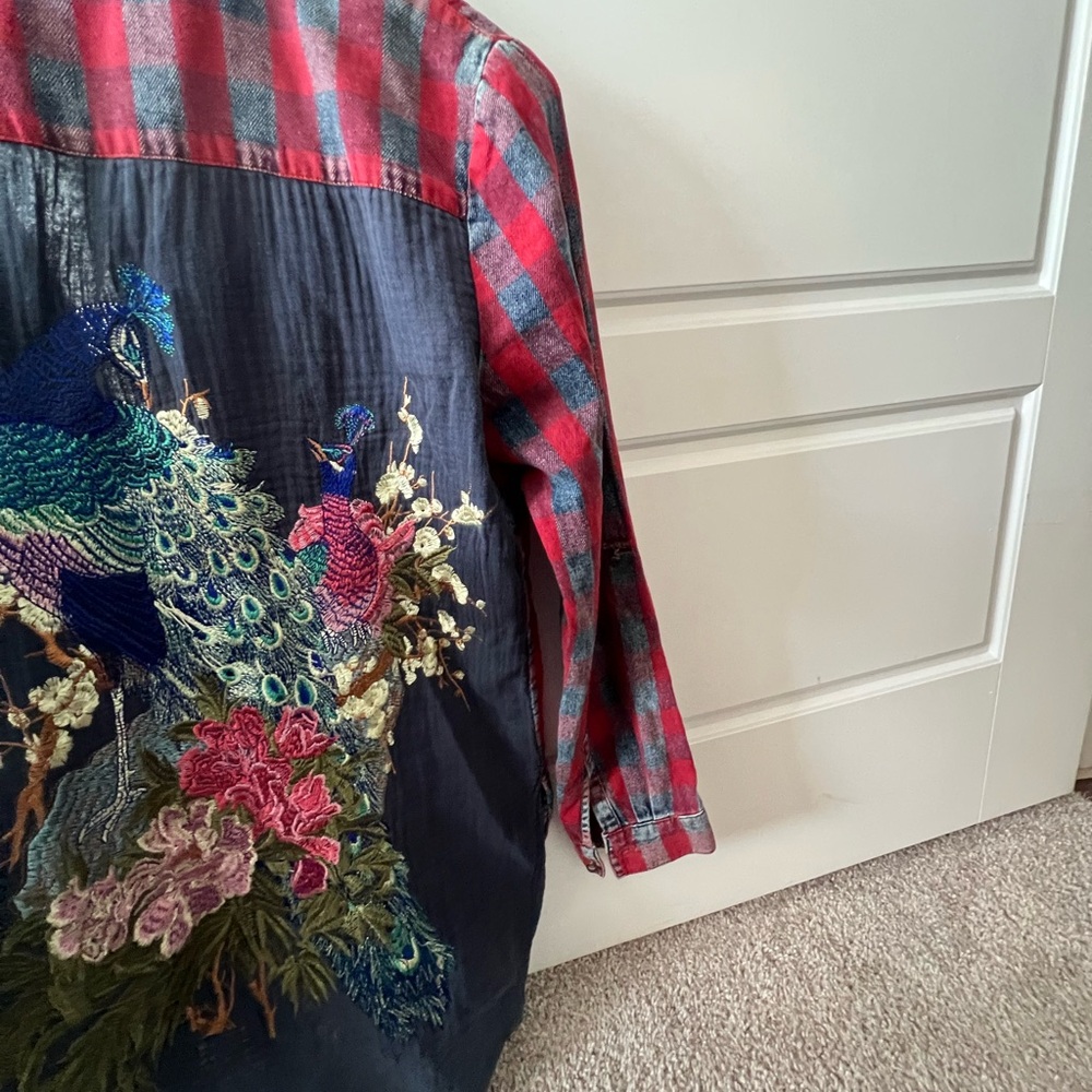 Aratta Red and Blue Plaid Shirt